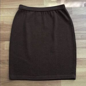 St. John brown retro vintage knit 90s skirt